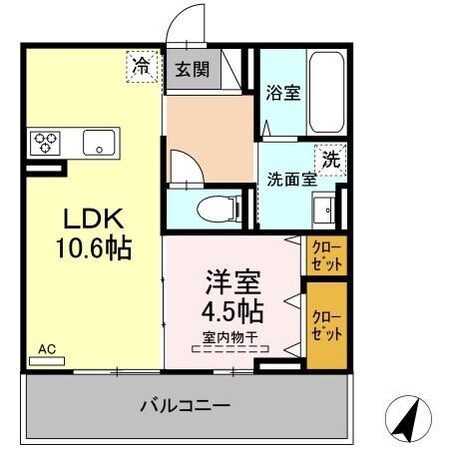 矢野駅 徒歩26分 2階の物件間取画像